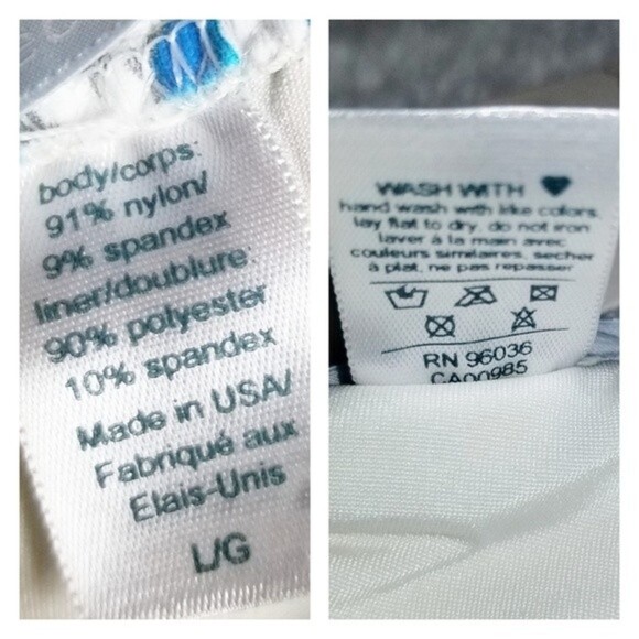 NWT Eberjey Womens Large Bleached Blues Kate Side Ties Low Rise Bikini Bottom - Picture 7 of 7